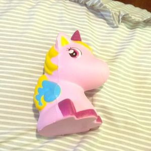 A unicorn squishy